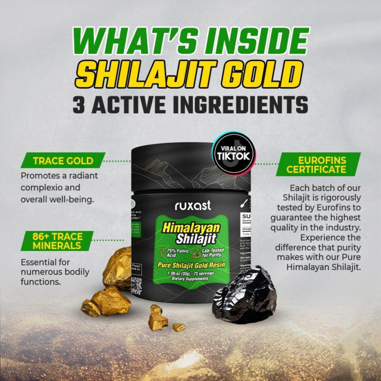Himalayan Pure Shilajit Gold Resin