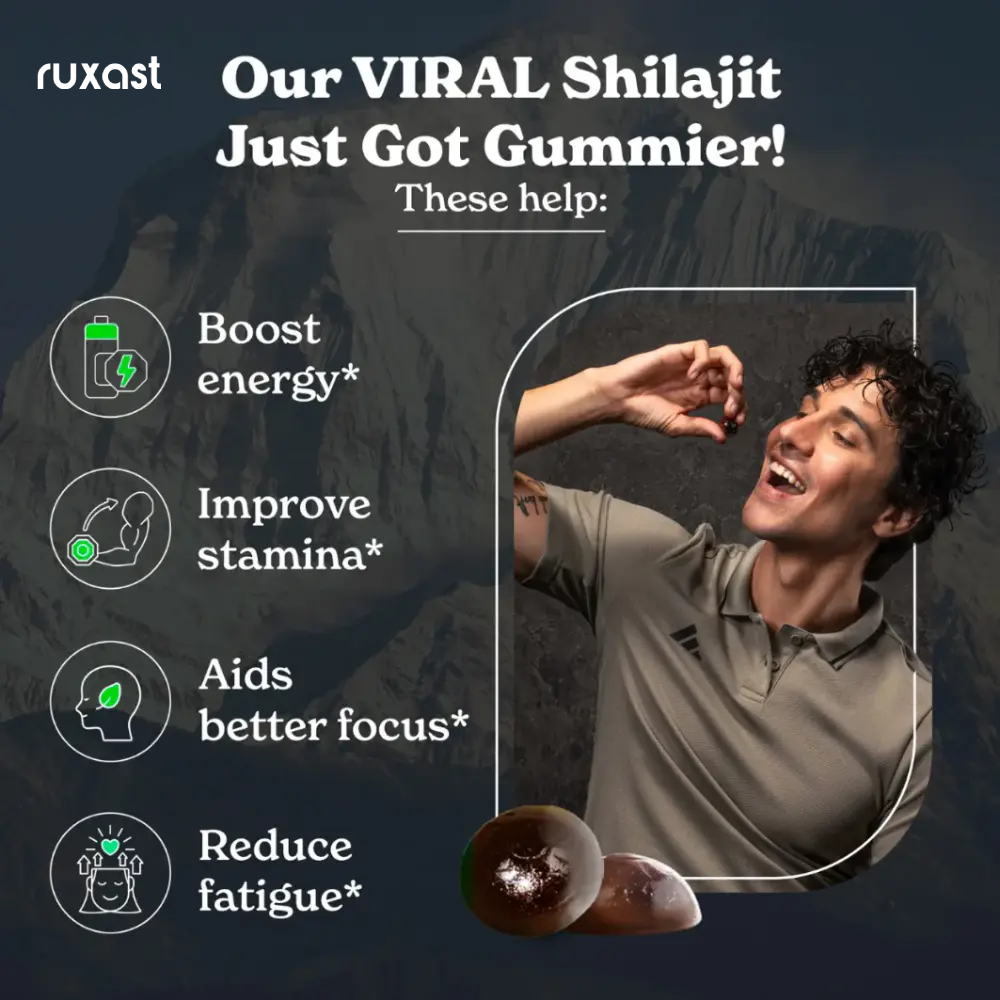 Ruxast ® Premium Himalayan Shilajit Gummies