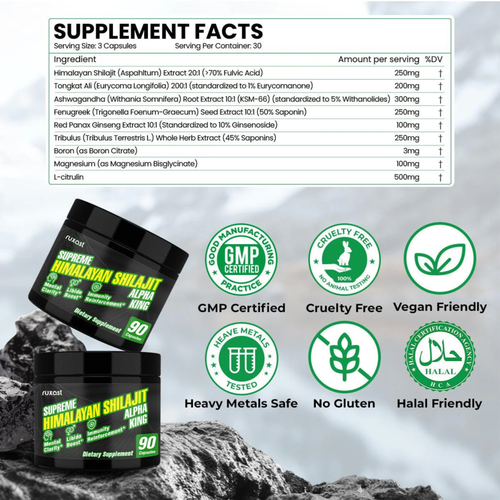Ruxast ® Premium Shilajit Alpha King