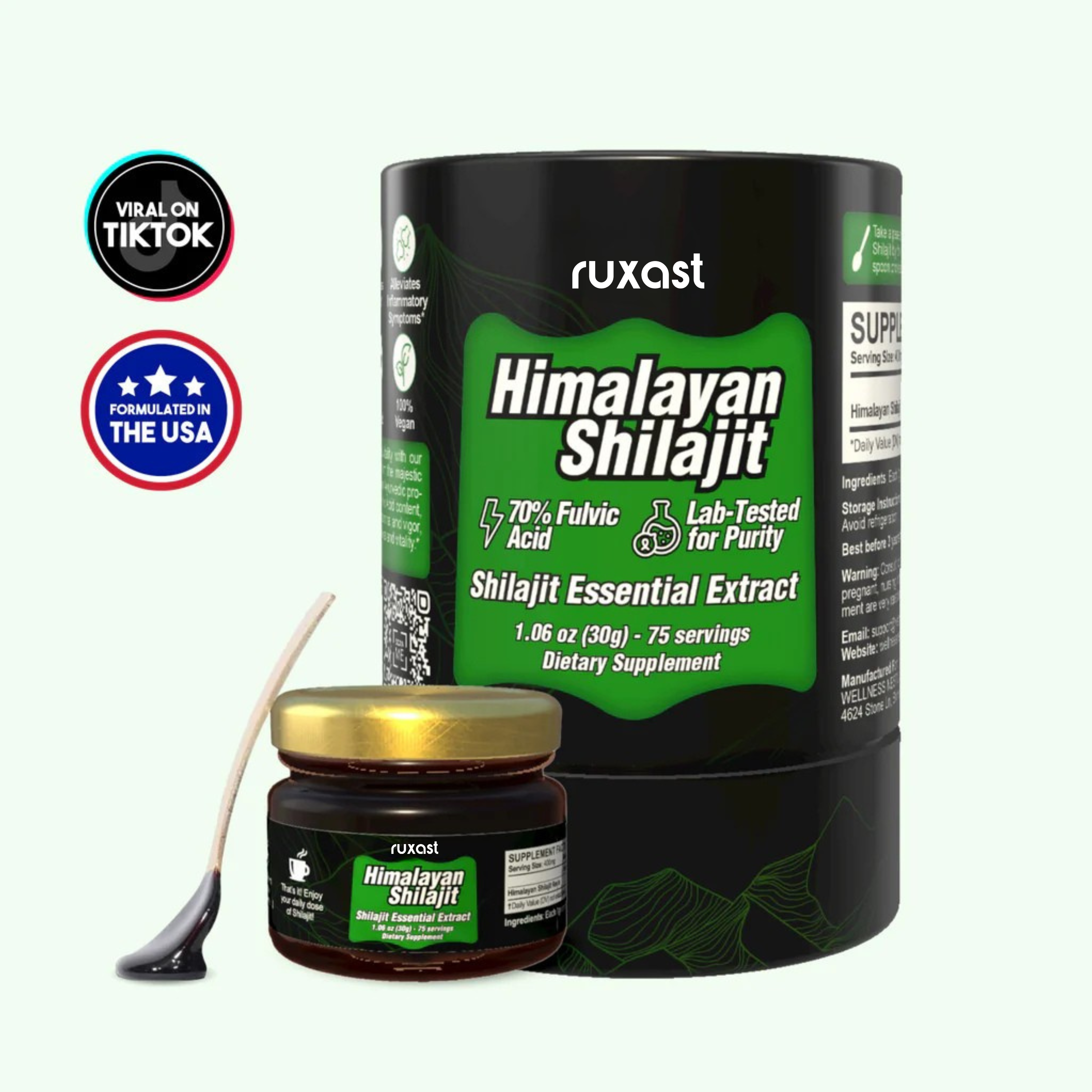 Ruxast ® Healing Shilajit Essential Extract