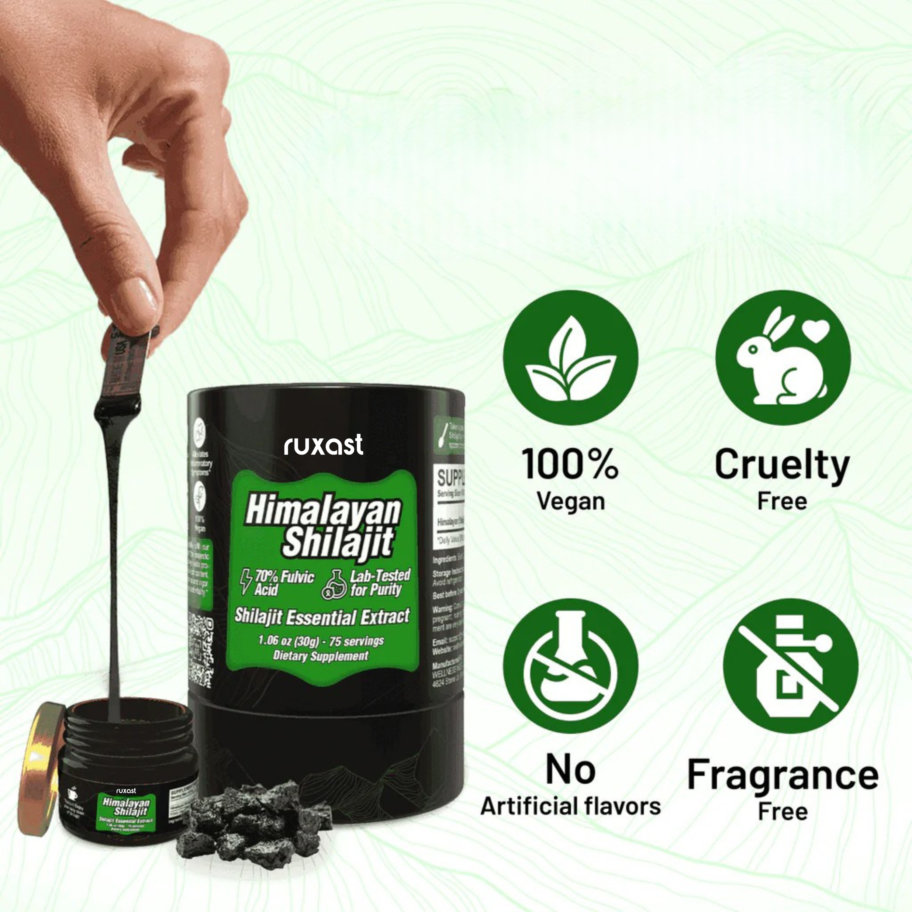 Ruxast ® Healing Shilajit Essential Extract